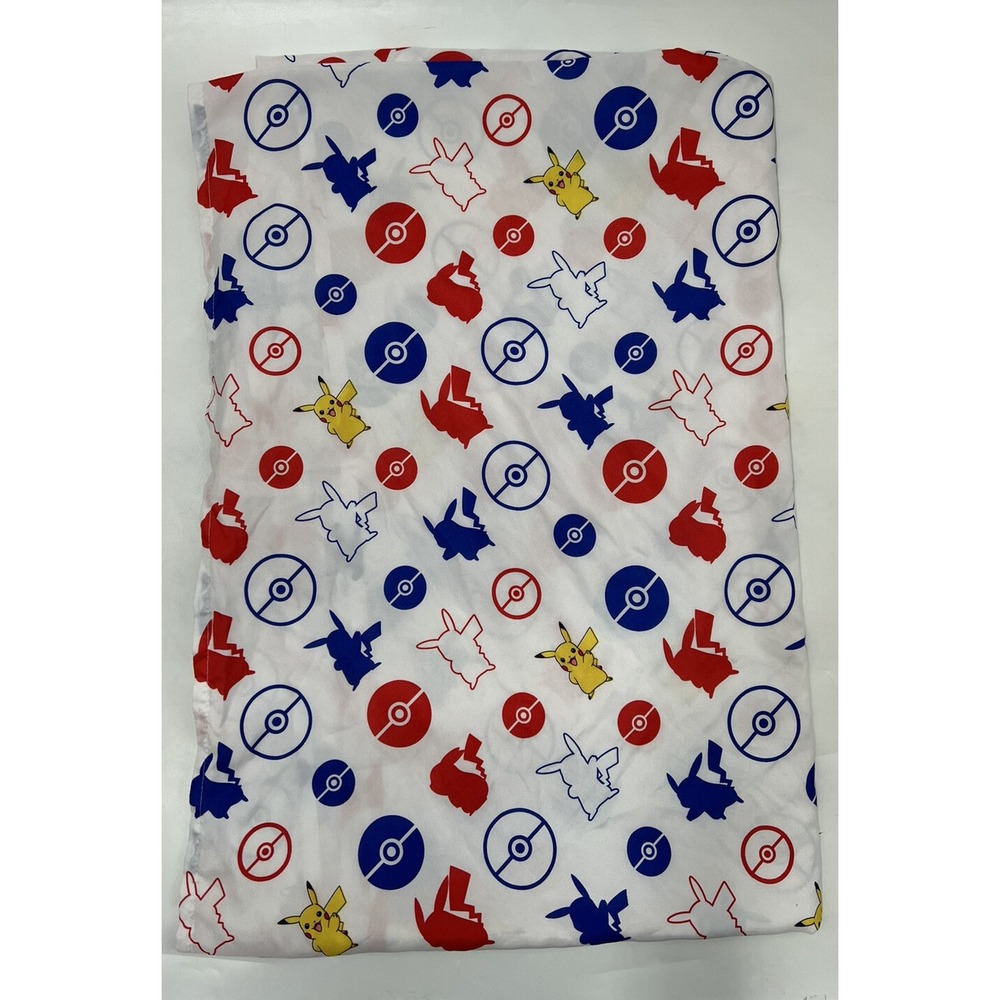Pokemon Twin Sheet Set Pikachu Electric Ignite Flat & Fitted Sheet Pillowcase